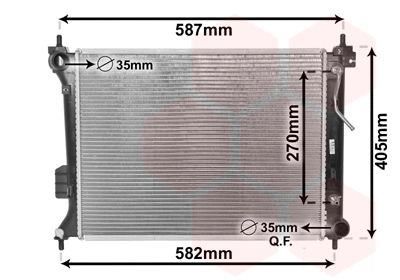 VAN WEZEL Radiaator,mootorijahutus 82002428